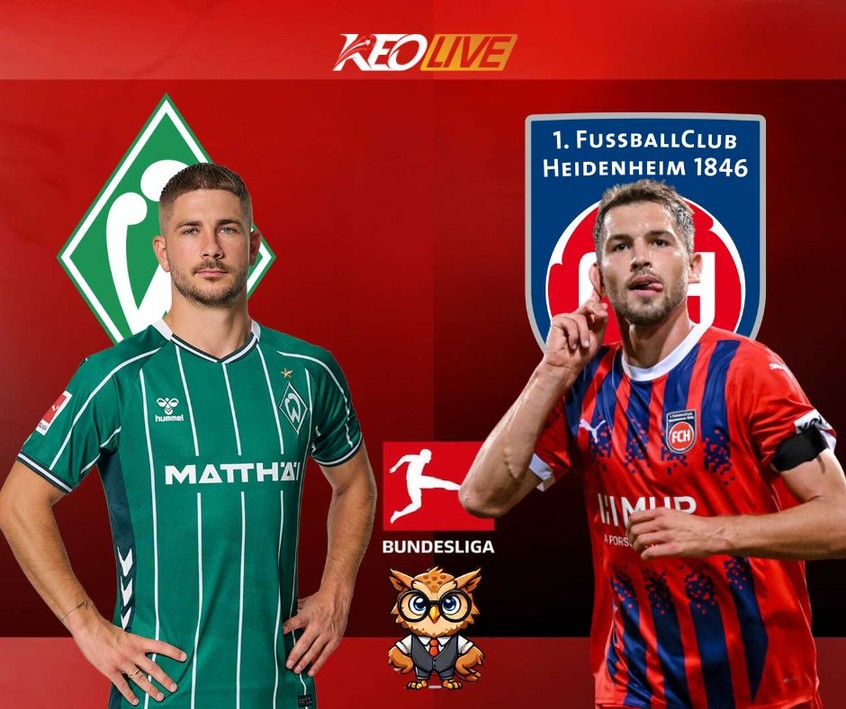 Trận đấu giữa Bremen vs Heidenheim | Keolive
