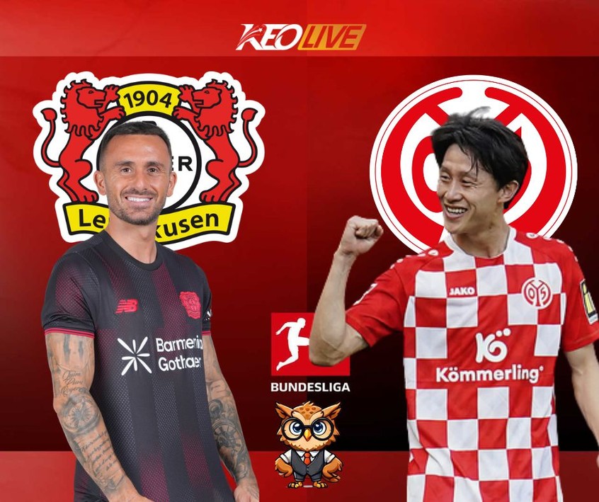 Trận đấu giữa Leverkusen vs Mainz | Keolive