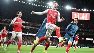 Hình ảnh cho bài Tài năng trẻ Max Dowman tỏa sáng đúng lúc, Arsenal vất vả vượt ải Everton