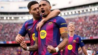 Hình ảnh cho bài Raphinha lập hat-trick, Barca đè bẹp Sevilla trong chiến thắng 5 sao