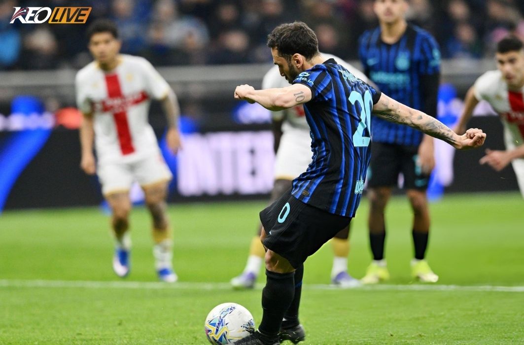 Calhanoglu có bàn thắng thứ 8 tại Serie A | Keolive