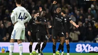 Hình ảnh cho bài Semenyo tỏa sáng thay Haaland, Man City thắng tối thiểu Leeds