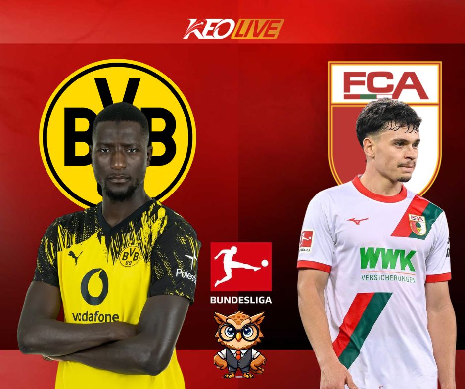 Trận đấu giữa Dortmund vs Augsburg | Keolive