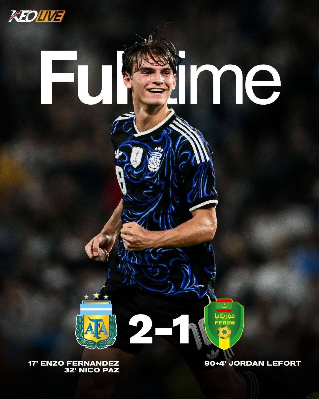 Argentina 2-1 Mauritania | Keolive