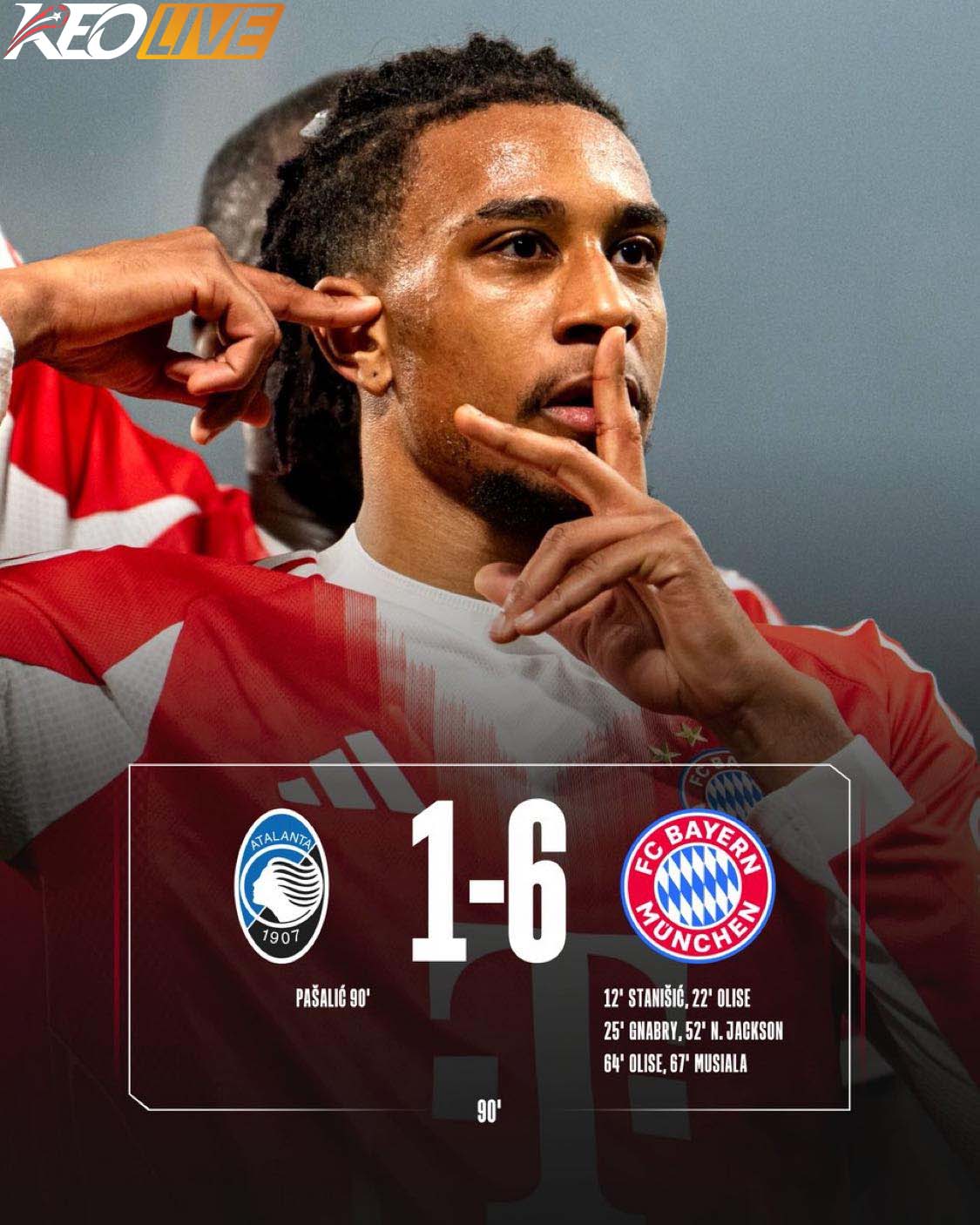 Atalanta 1-6 Bayern Munich | Keolive