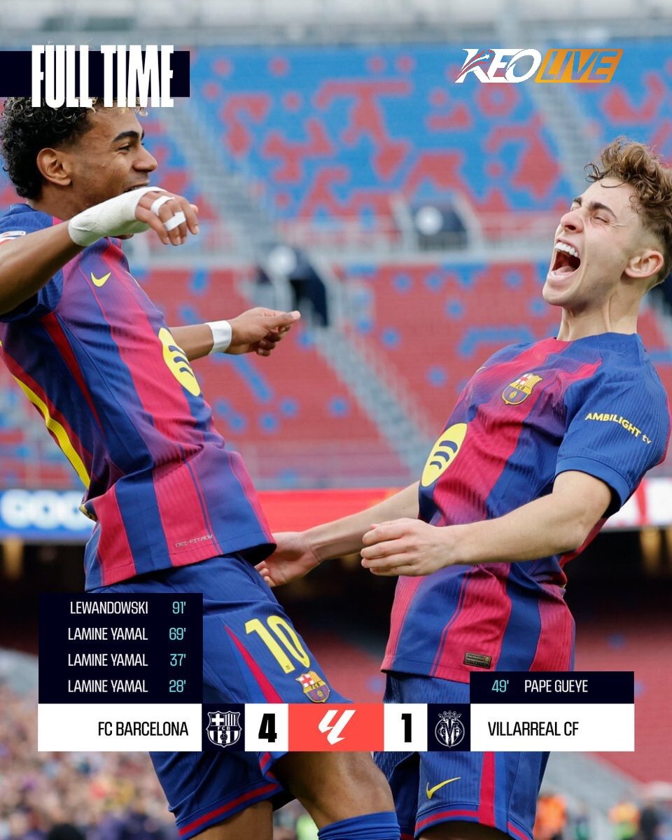 Barcelona 4-1 Villarreal | Keolive