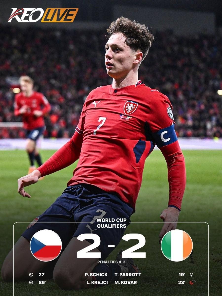 CH Czech 2-2 CH Ireland (pen. 4-3) | Keolive