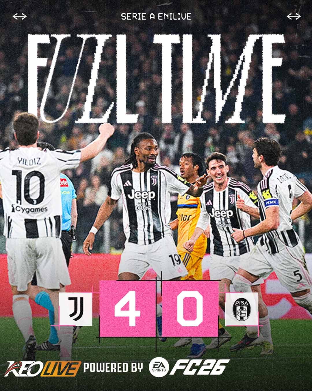 Juventus 4-0 Pisa | Keolive