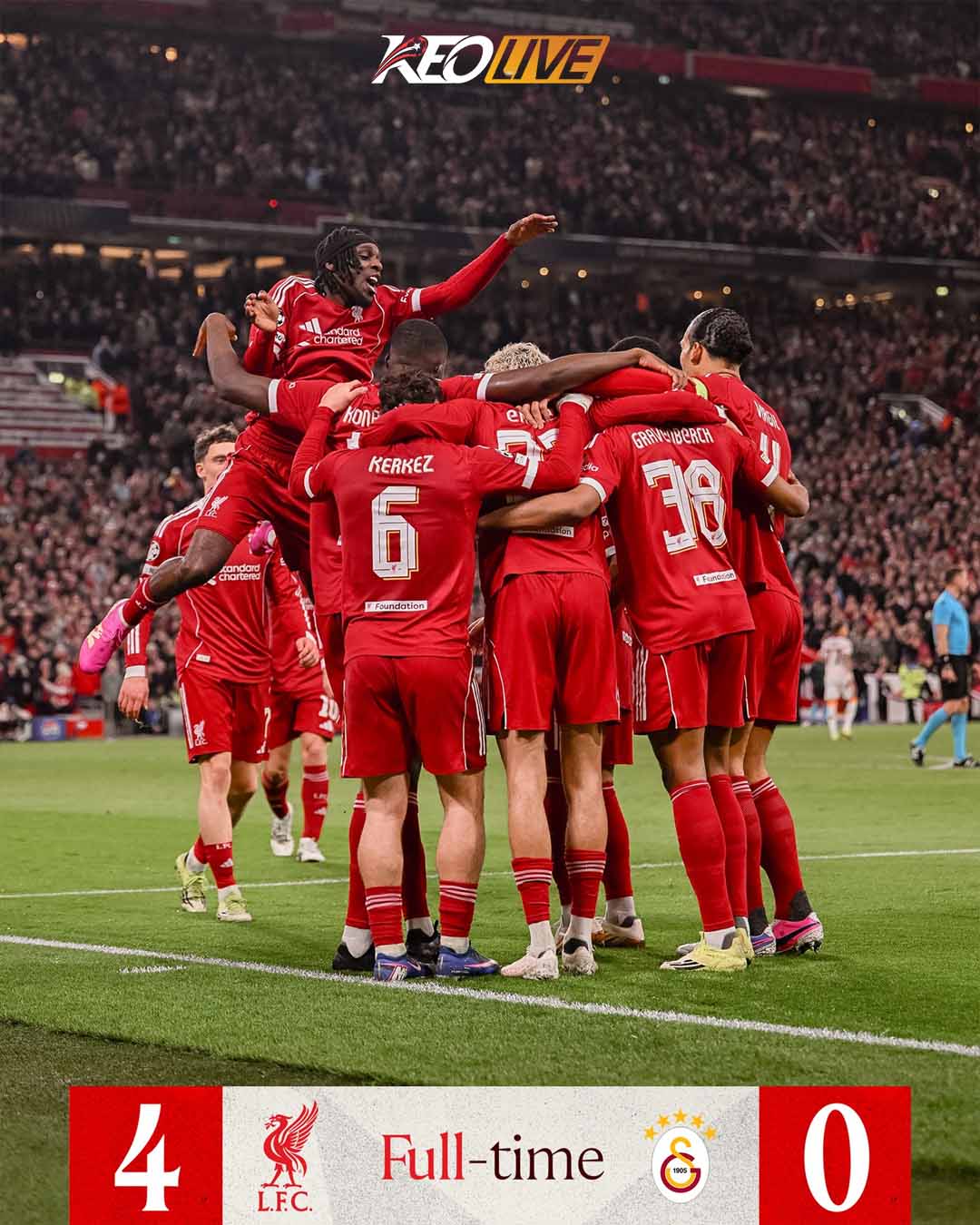 Liverpool 4-0 Galatasaray | Keolive