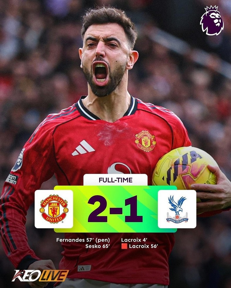 Manchester United 2-1 Crystal Palace | Keolive