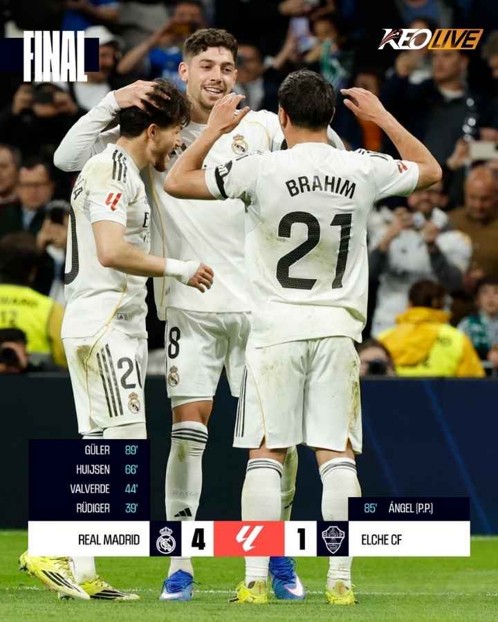 Real Madrid 4-1 Elche | Keolive