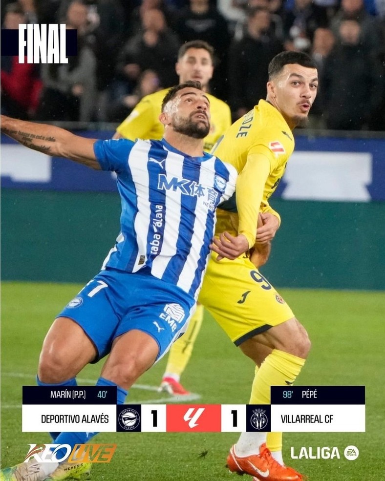 Deportivo Alaves 1-1 Villarreal | Keolive