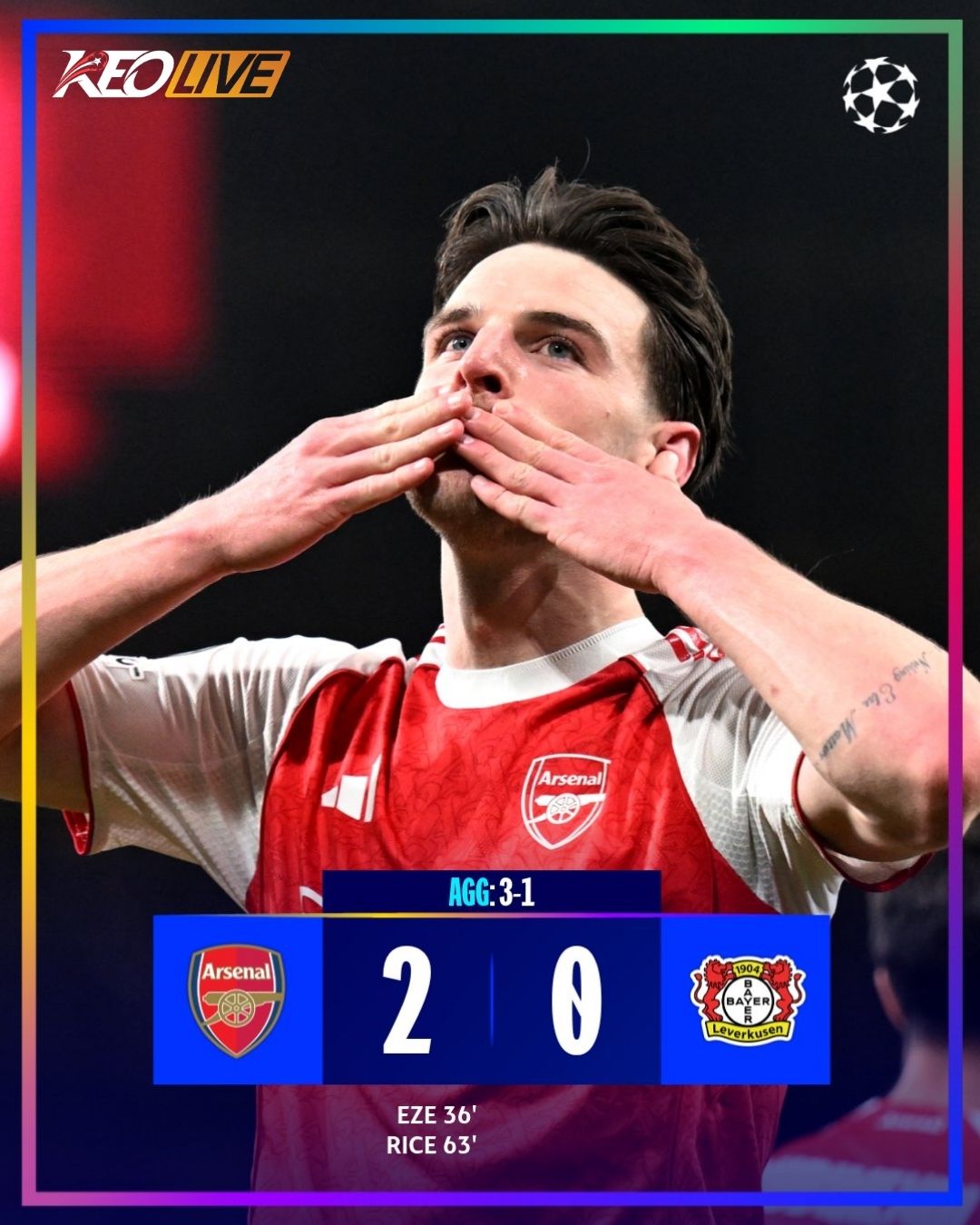 Arsenal 2-0 Leverkusen | Keolive