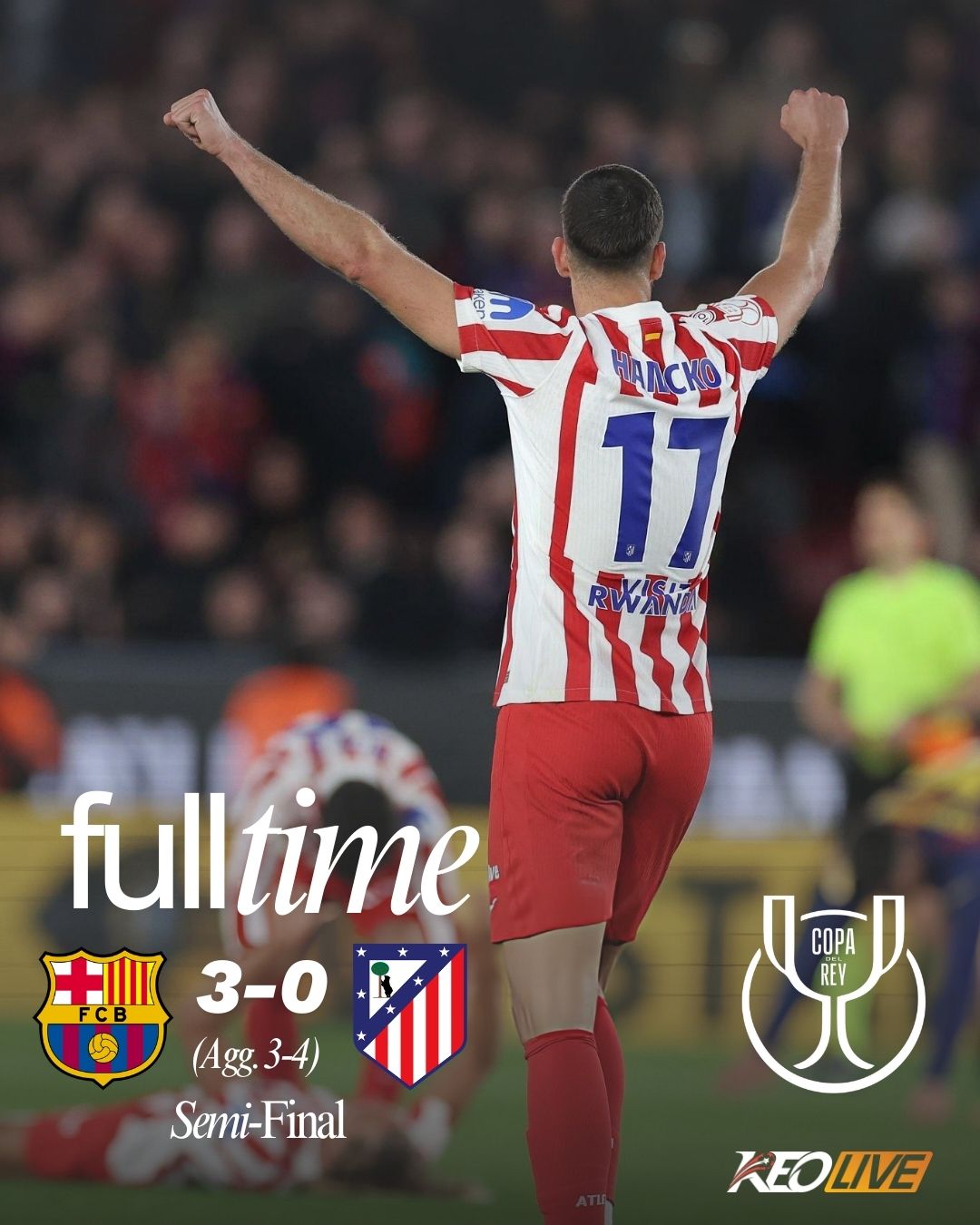 Barcelona 3-0 Atletico Madrid | Keolive