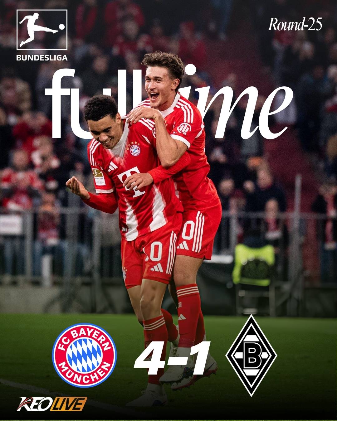 Bayern Munich 4-1 M'Gladbach | Keolive