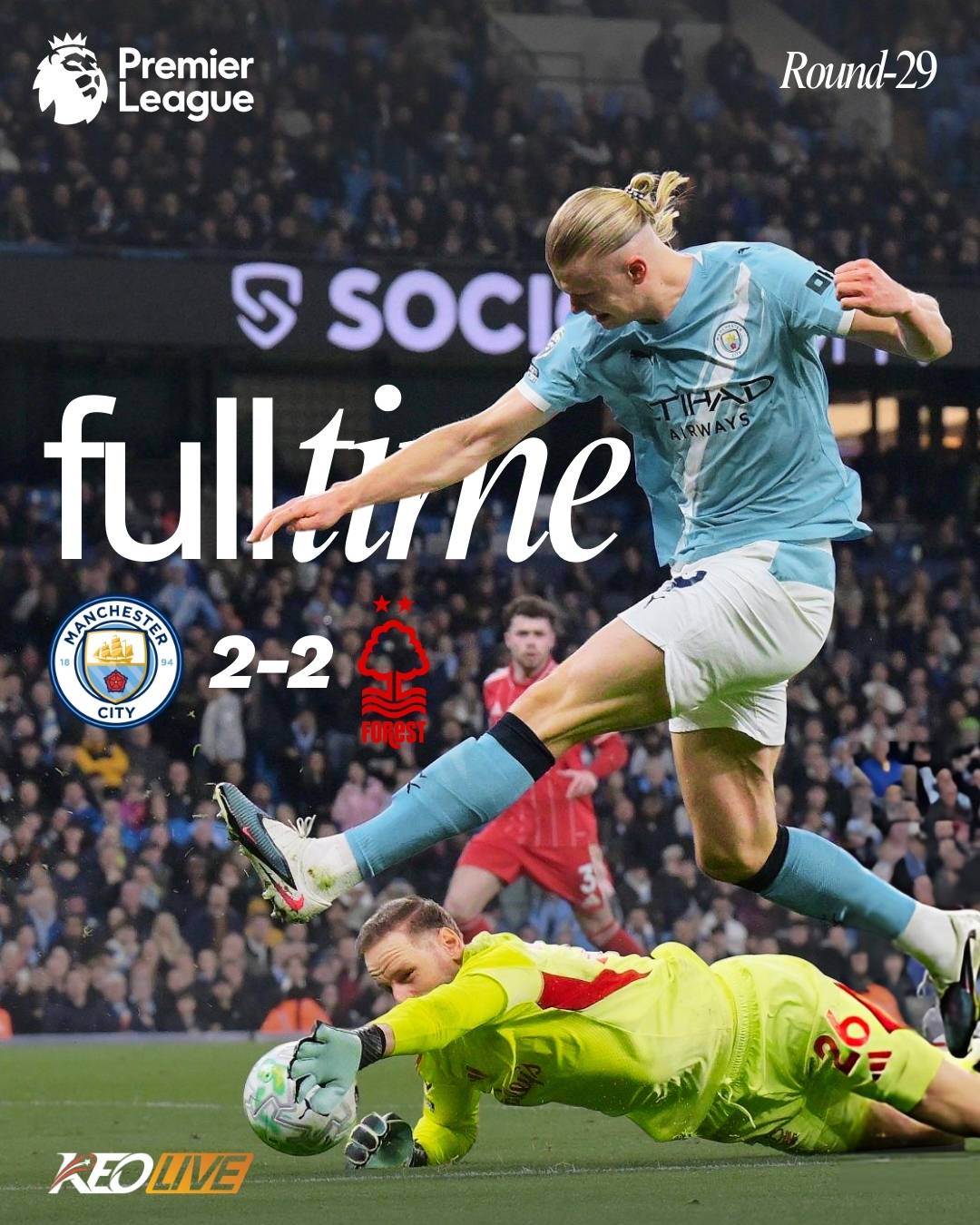 Manchester City 2-2 Nottingham Forest | Keolive