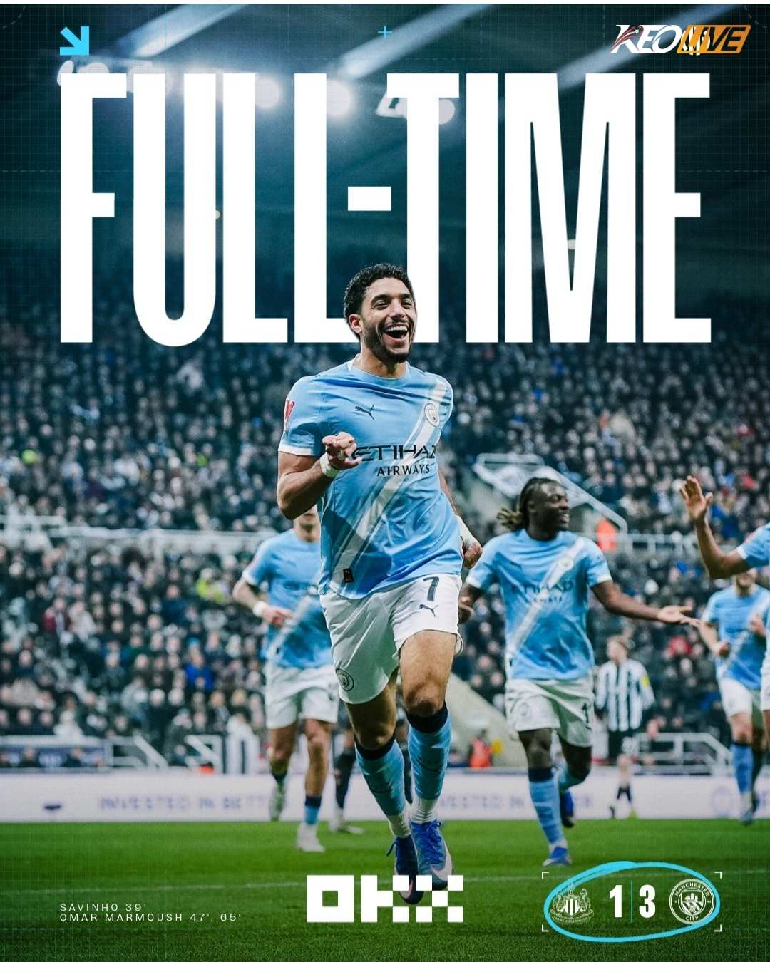 Newcastle 1-3 Manchester City | Keolive