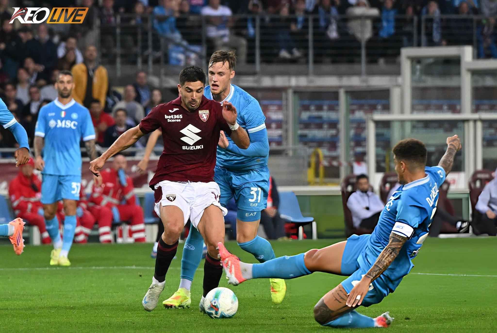 Lần gặp nhau gần nhất Napoli vs Torino | Keolive