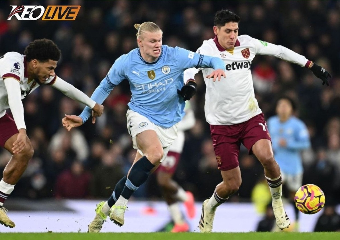 Lần gằp nhau gần nhất giữa West Ham vs Man City | Keolive