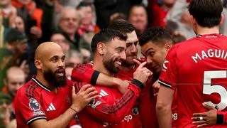 Hình ảnh cho bài Bruno đi vào lịch sử Man Utd, Quỷ đỏ xây chắc vị trí thứ 3