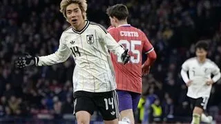 Hình ảnh cho bài Ito ghi bàn quyết định, Nhật Bản hạ Scotland ngay tại Hampden Park