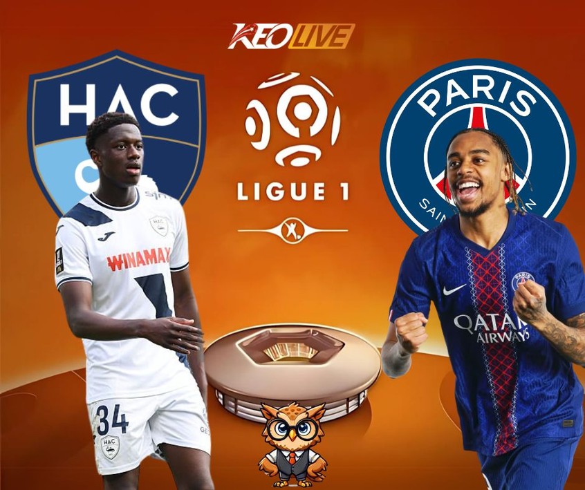 Trận đấu giữa Le Harve vs PSG | Keolive
