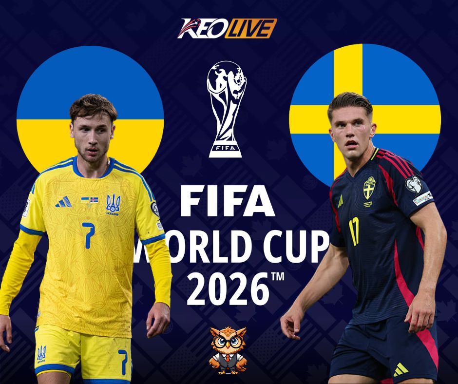 Ukraine vs Thụy Điển | Keolive