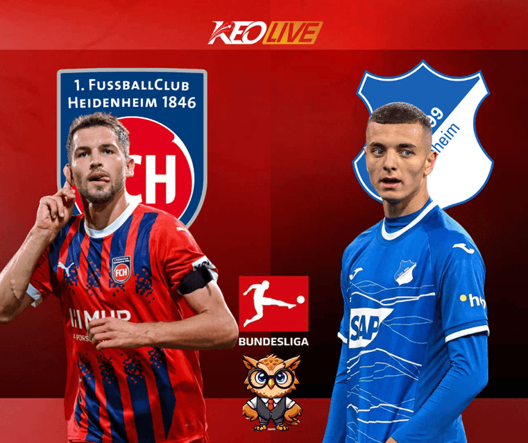 Trận đấu giữa Heidenheim vs Hoffenheim | Keolive