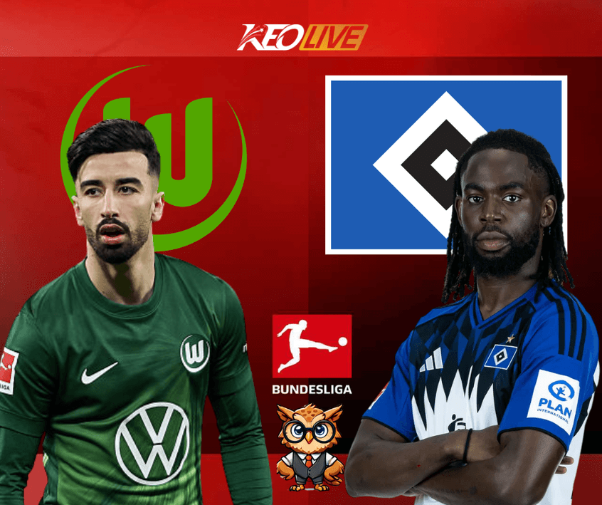 Trận đấu giữa Wolfsburg vs Hamburger SV | Keolive