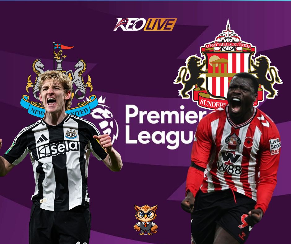 Trận đấu giữa Newcastle vs Sunderland | Keolive
