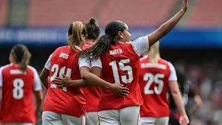Hình ảnh cho bài Đội nữ Arsenal có chiến thắng ngược dòng tại bán kết Women's Champions League