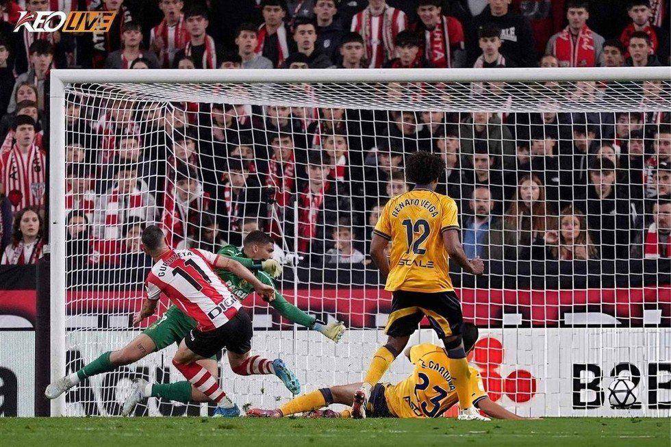 Bàn thắng muộn của Guruzeta không đủ để giúp Athletic có điểm | Keolive