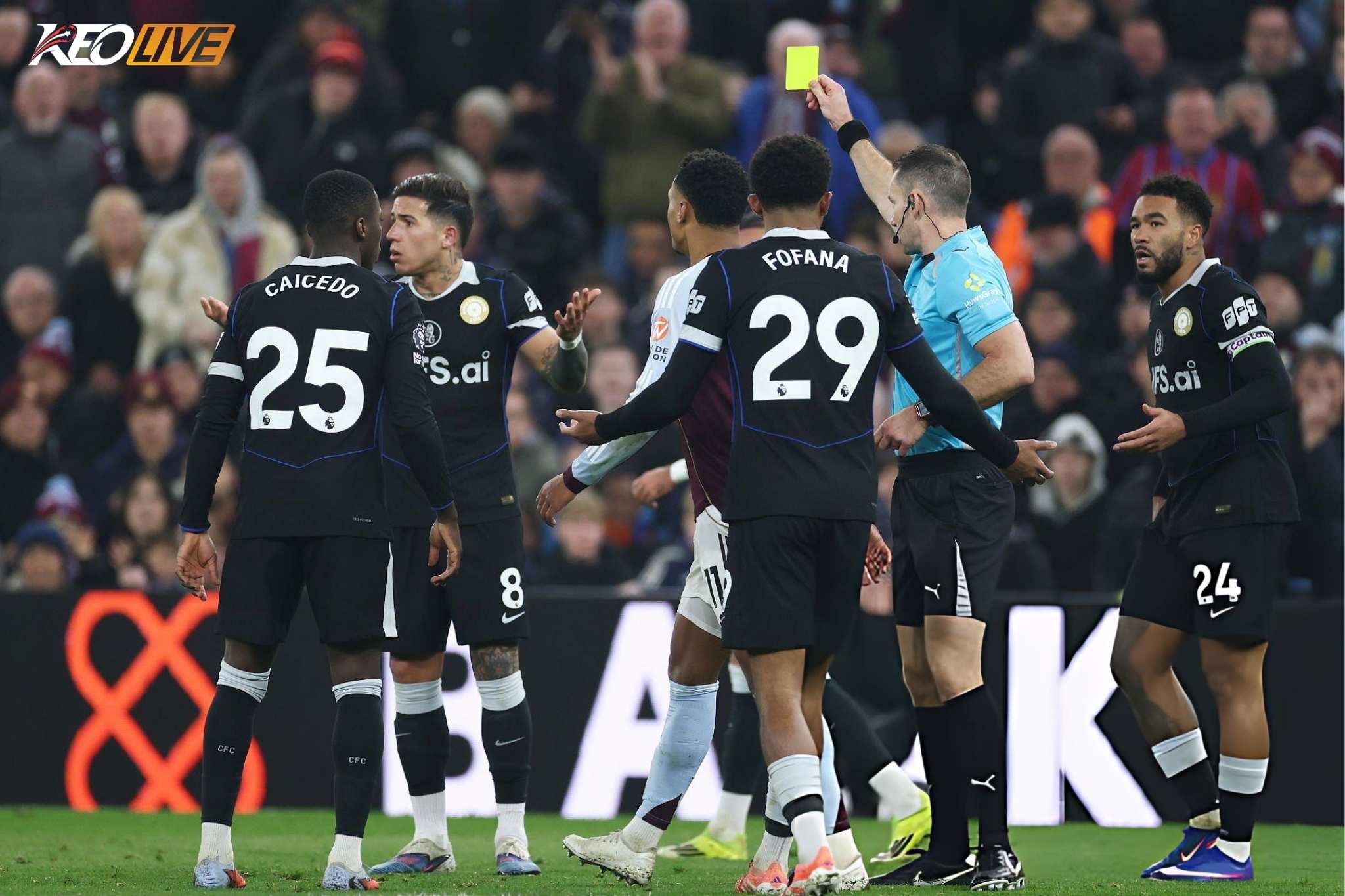 Các trận đấu có Chelsea luôn quyết liệt và không thiếu thẻ phạt | Keolive