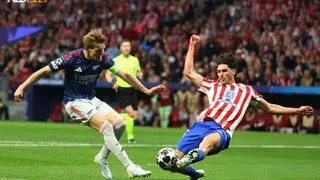 Hình ảnh cho bài Atletico Madrid cầm hòa Arsenal trong trận bán kết lượt đi tại Metropolitano