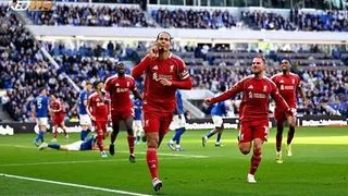 Hình ảnh cho bài Derby Merseyside nghẹt thở, Van Dijk đóng vai người hùng với bàn thắng phút 100