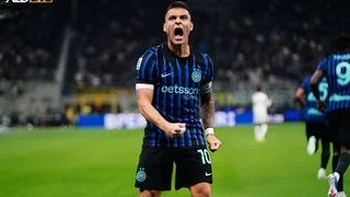 Hình ảnh cho bài Lautaro rực sáng ngày trở lại, Inter đè bẹp Roma nới rộng ngôi đầu