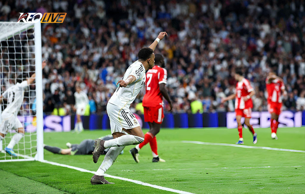 Bàn rút ngắn tỷ số của Mbappé giúp Real "dễ thở" hơn đôi chút trong trận lượt về | Keolive