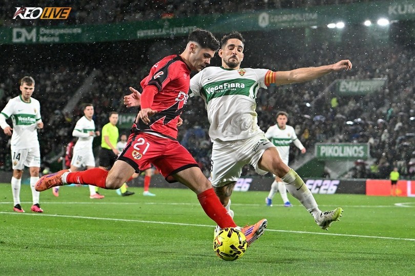 Elche đã thắng Rayo Vallecano ở lượt đi với tỷ số 4-0 | Keolive