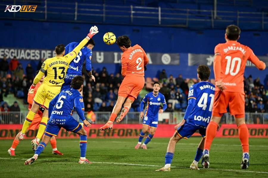 Getafe đã thua 1-2 trước Real Sociedad ở lượt đi mùa này | Keolive