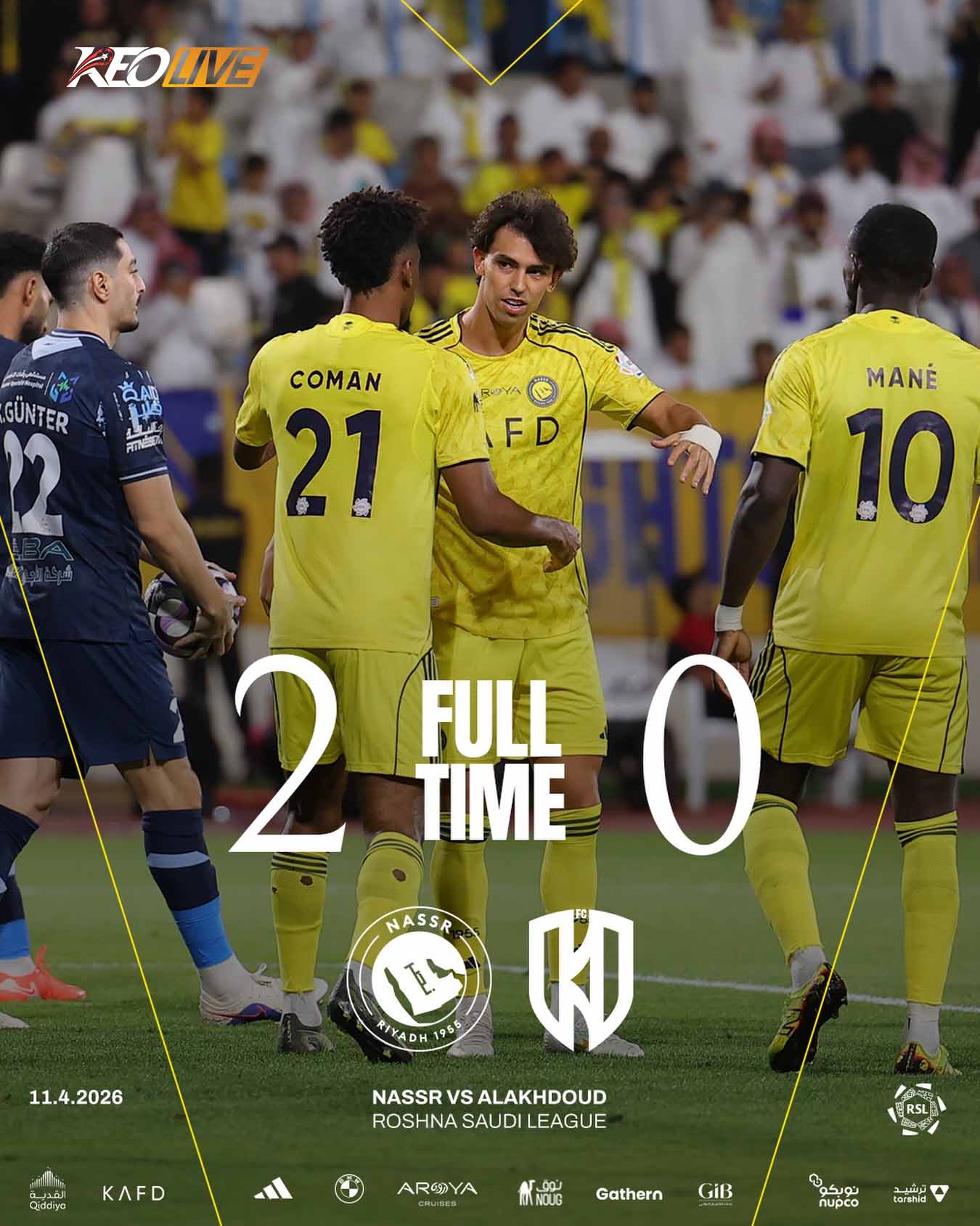Al-Okhdoud 0-2 Al-Nassr | Keolive