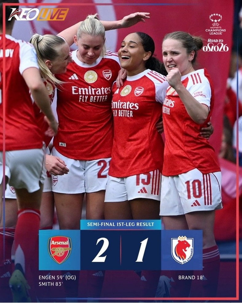 Arsenal (W) 2-1 Lyon (W) | Keolive