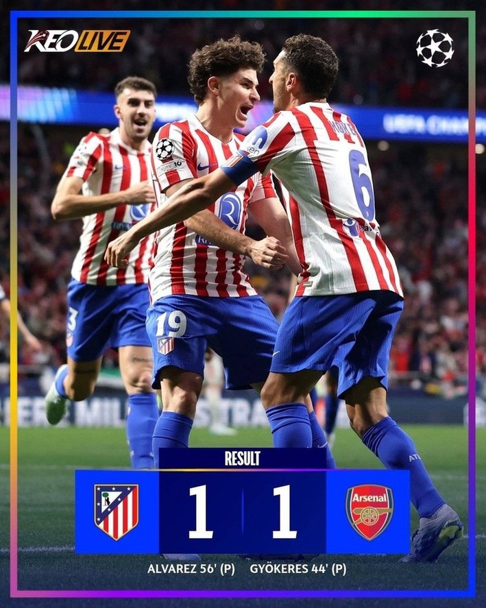 Atlético Madrid 1-1 Arsenal | Keolive