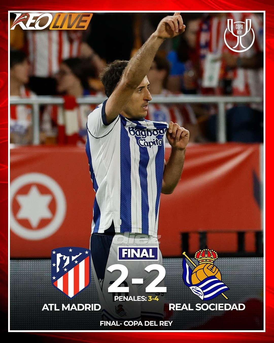 Atlético Madrid 2-2 Real Sociedad (Pen. 3-4) | Keolive