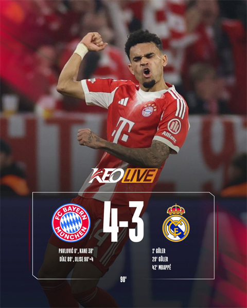 Bayern Munich 4-3 Real Madrid | Keolive