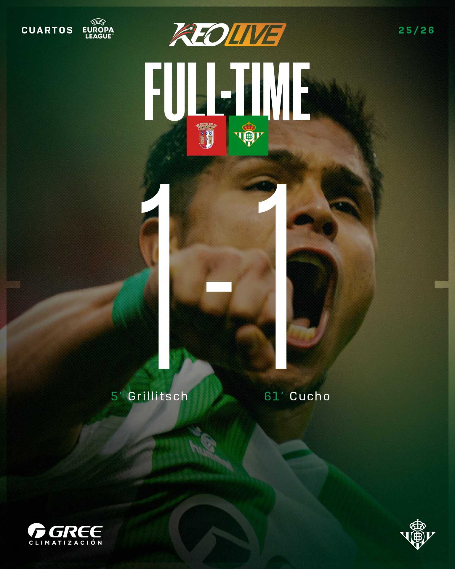 Braga 1-1 Real Betis | Keolive