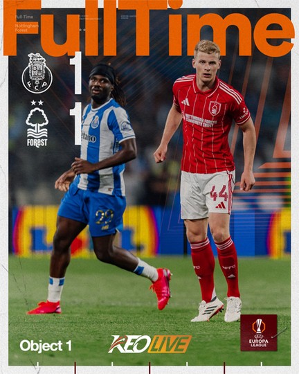 Porto 1-1 Notthingham Forest | Keolive