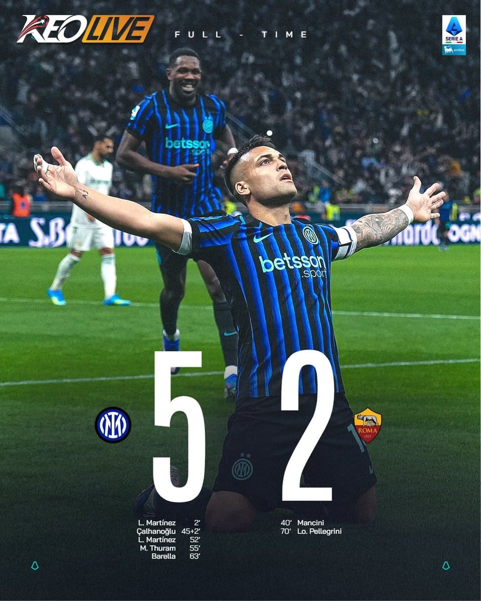 Inter Milan 5-2 AS Roma | Keolive