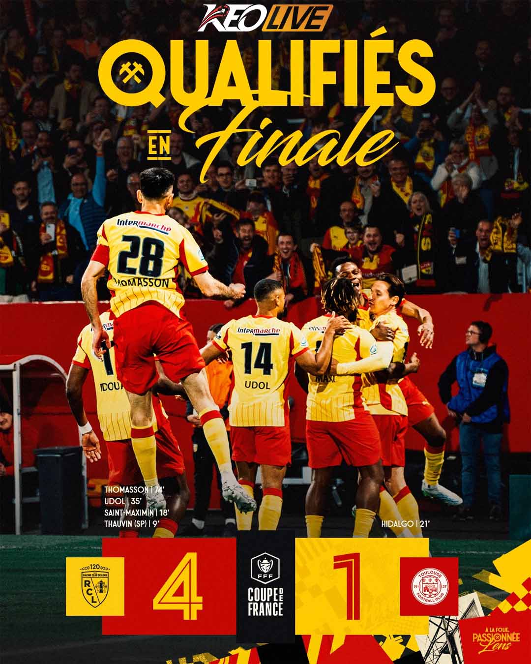 RC Lens 4-1 Toulouse | Keolive
