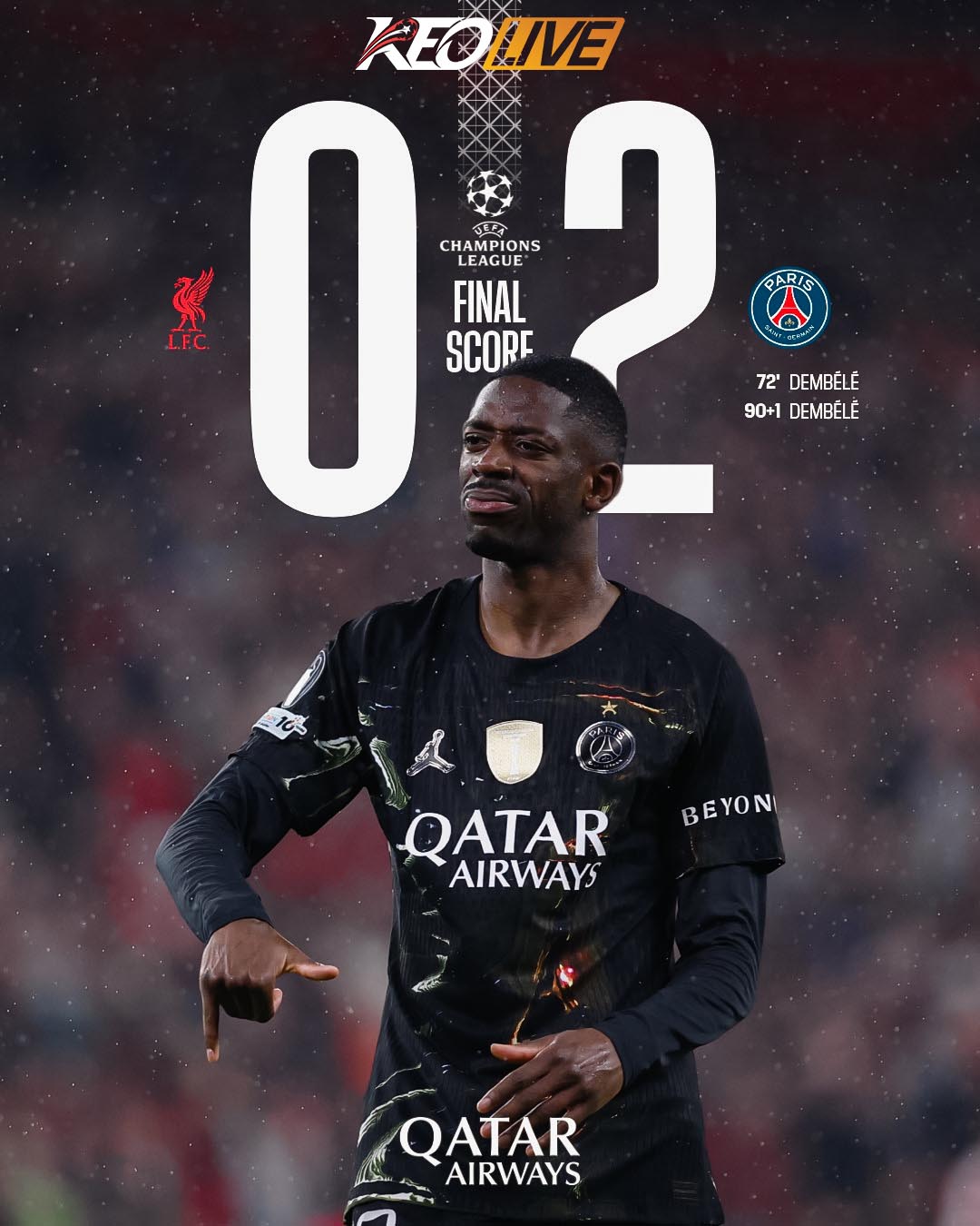 Liverpool 0-2 PSG | Keolive