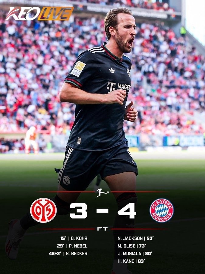 Mainz 3-4 Bayern Munich | Keolive